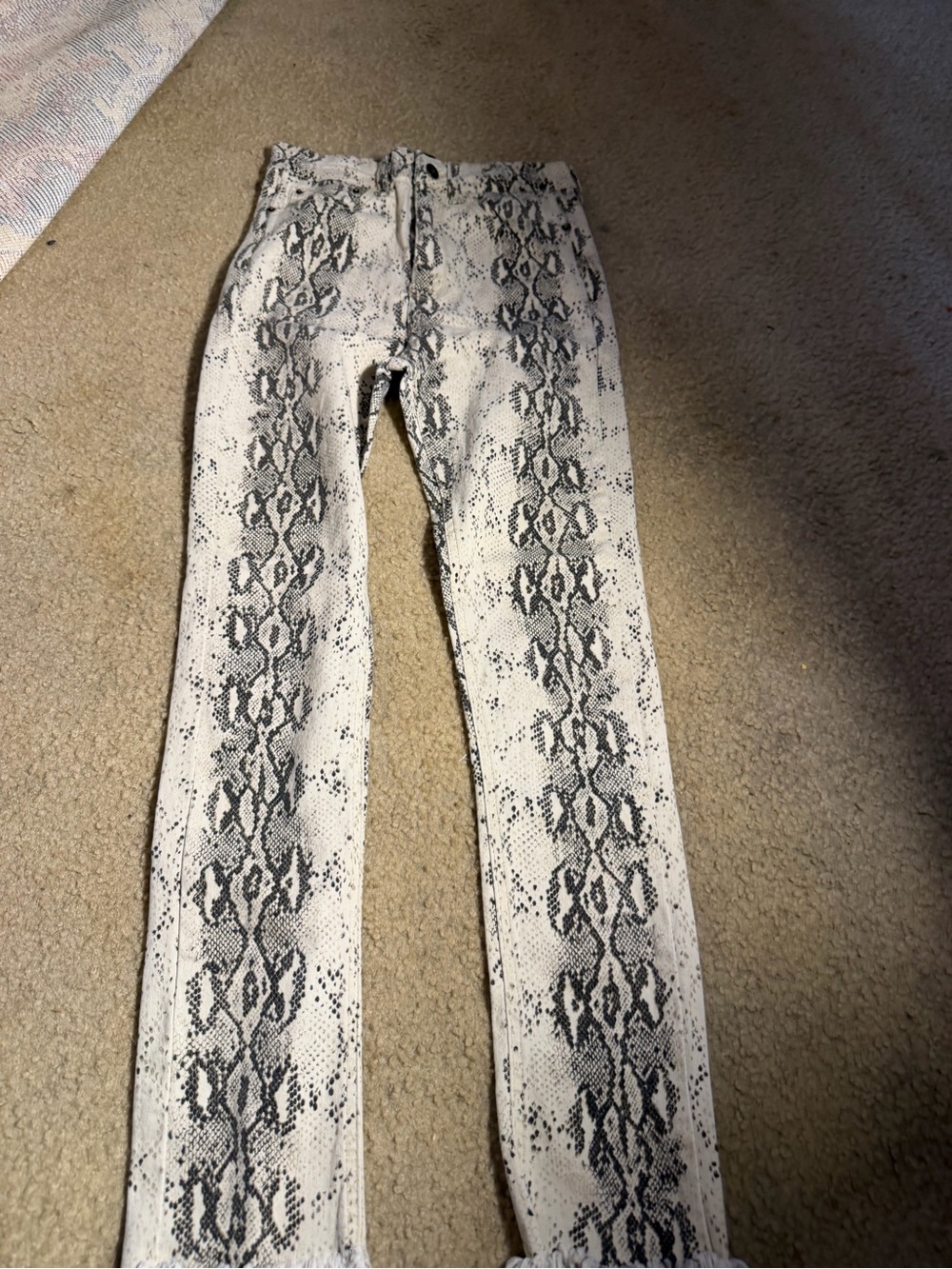 Lioness Snakeskin Python Pants Skinny Y2K  Xsmall